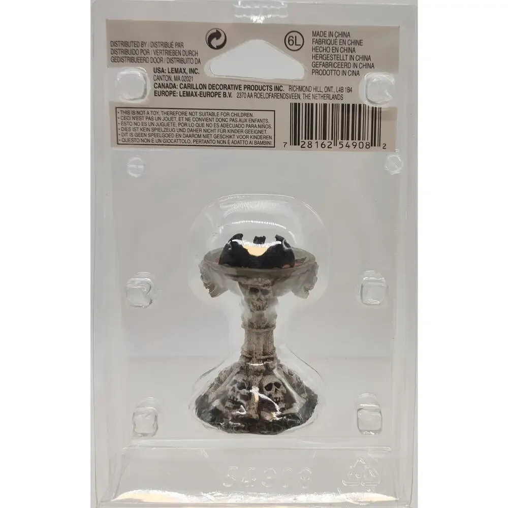 Lemax 2015 Bat Bath Spooky Town 54908 Lawn Blood Bath Skull Brand New